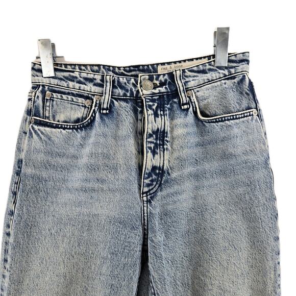 rag & bone Jeans Womens 26 Alex High Rise Ankle Straight Venice Acid Wash Crop - Picture 3 of 13